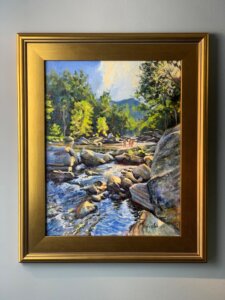 Broad River framed lake lure NC
